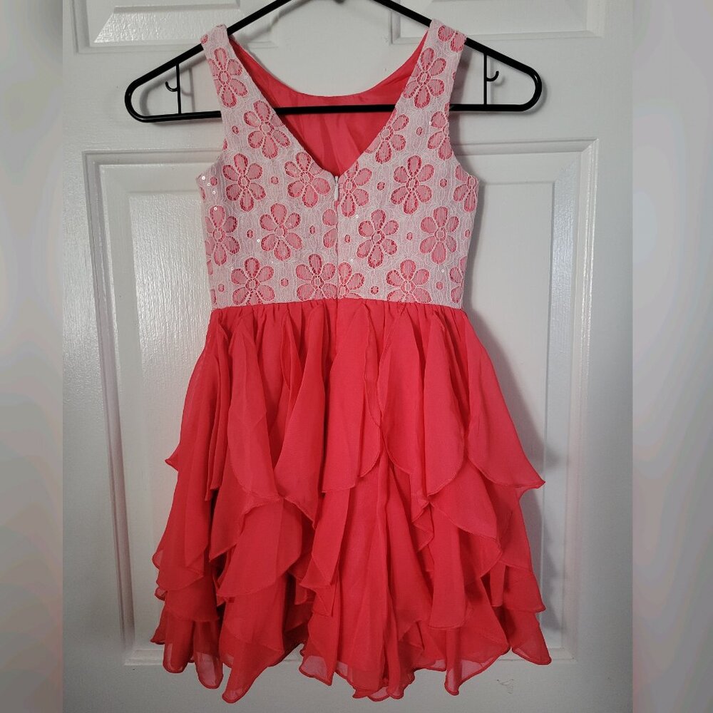 Girls Size 8 Dress Flowery & Flowy